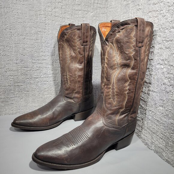 Dan Post Other - Dan Post Earp Mens Size US 10 Creed Brown Leather Western Pull On Cowboy Boots